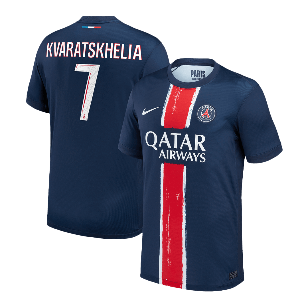 KVARATSKHELIA #7 PSG Home Soccer Jersey - gogoalshop