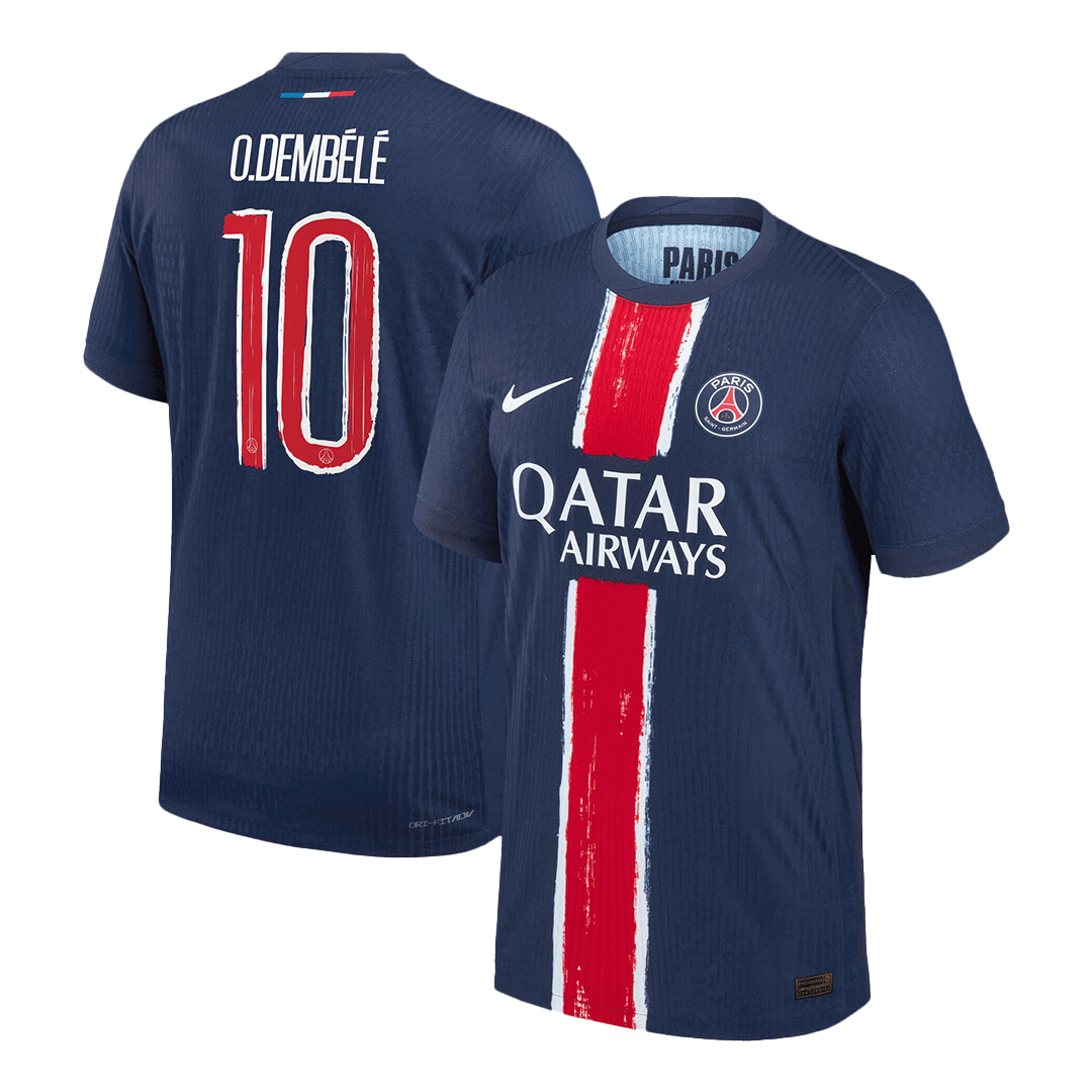 O.DEMBÉLÉ #10 PSG Home Player Version Jersey - UCL - gogoalshop