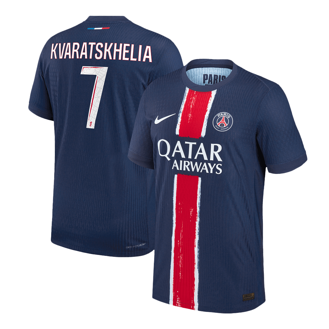 KVARATSKHELIA #7 PSG Home Player Version Jersey - gogoalshop
