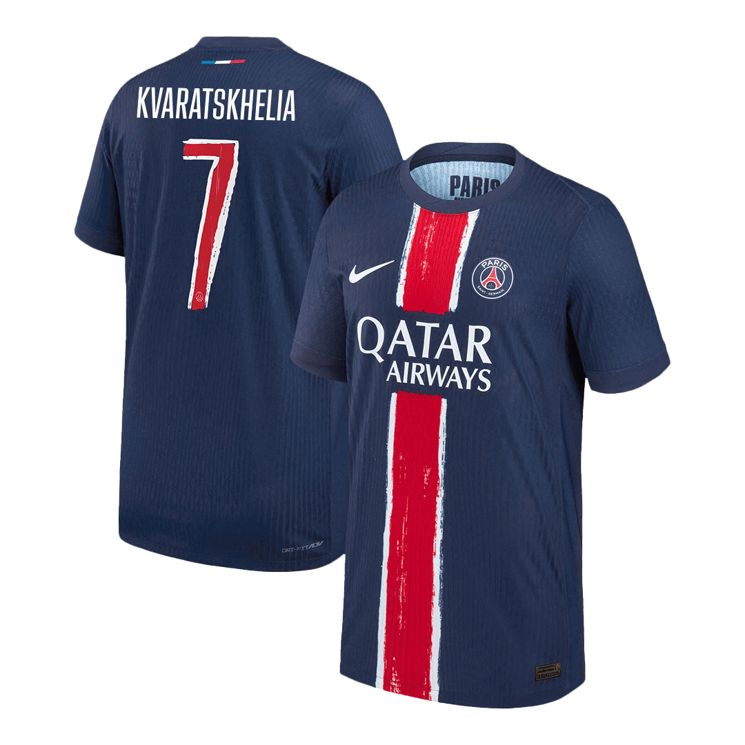 KVARATSKHELIA #7 PSG Home Player Version Jersey - UCL - gogoalshop