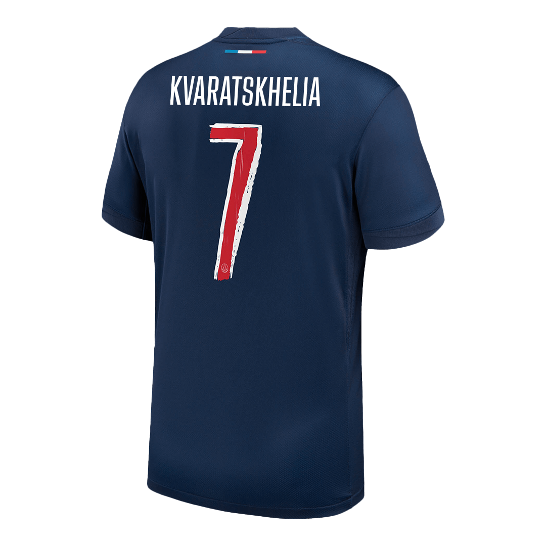 KVARATSKHELIA #7 PSG Home Soccer Jersey -UCL - gogoalshop