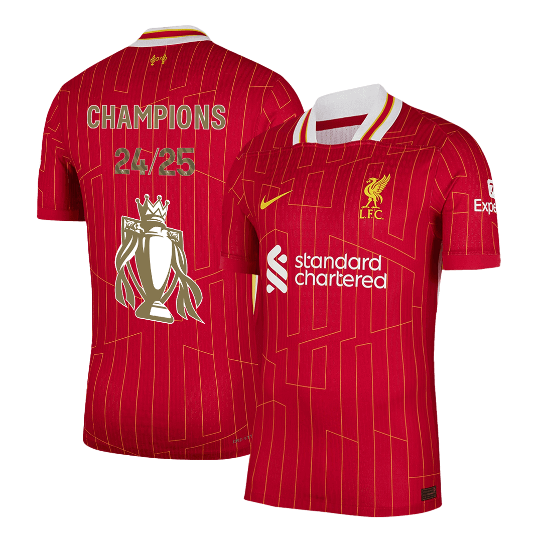Liverpool Home Player Version Jersey CHAMPIONS 24/25 - gogoalshop