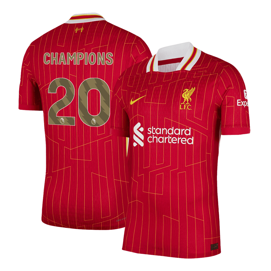 CHAMPIONS #20 Liverpool Home Player Version Jersey - gogoalshop