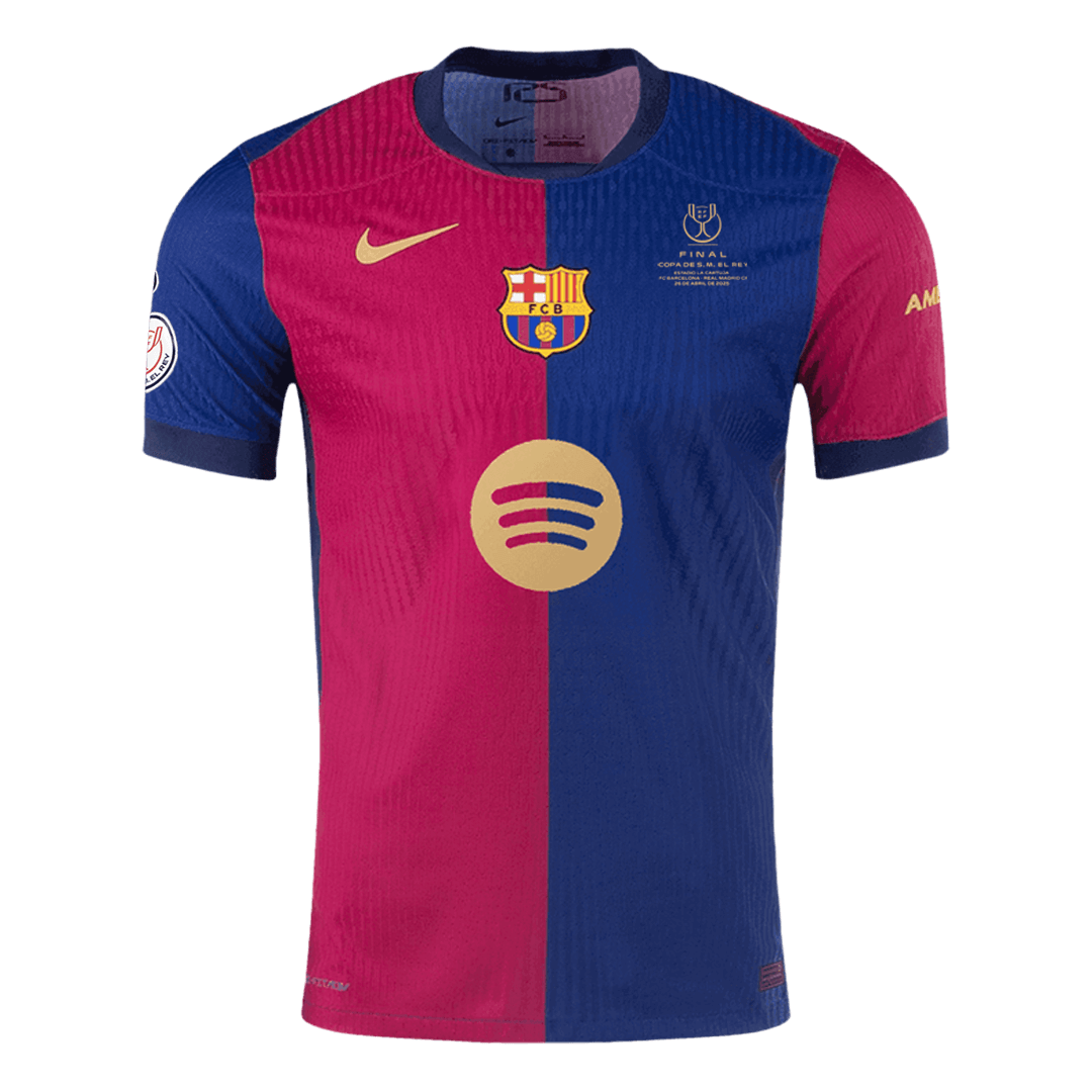 Barcelona Home Authentic Soccer Jersey - Copa del Rey Final - gogoalshop