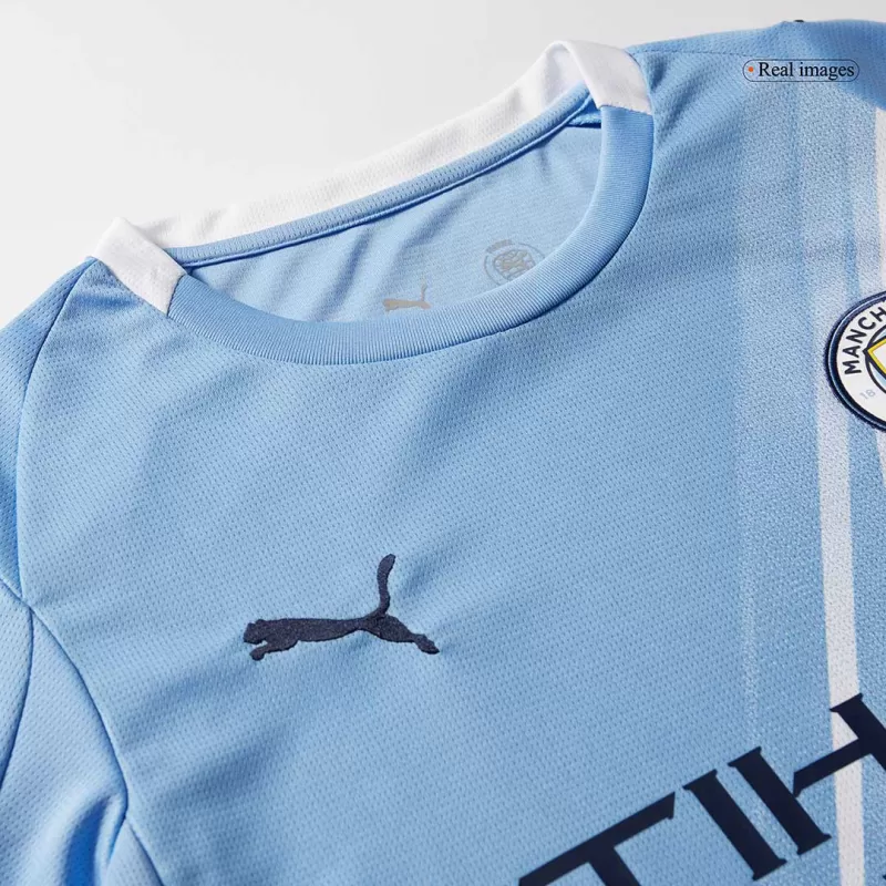 Manchester City Home Soccer Jersey 2025/26 with Blue available at gogoalshop