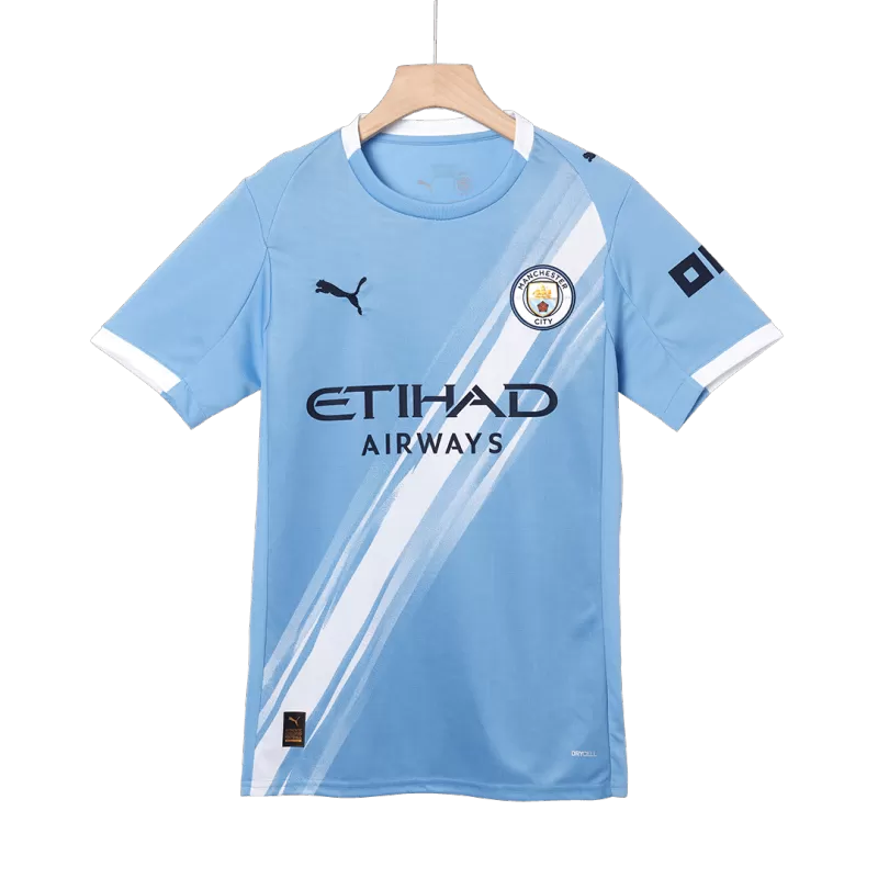 Manchester City Home Soccer Jersey 2025/26 with Blue available at gogoalshop