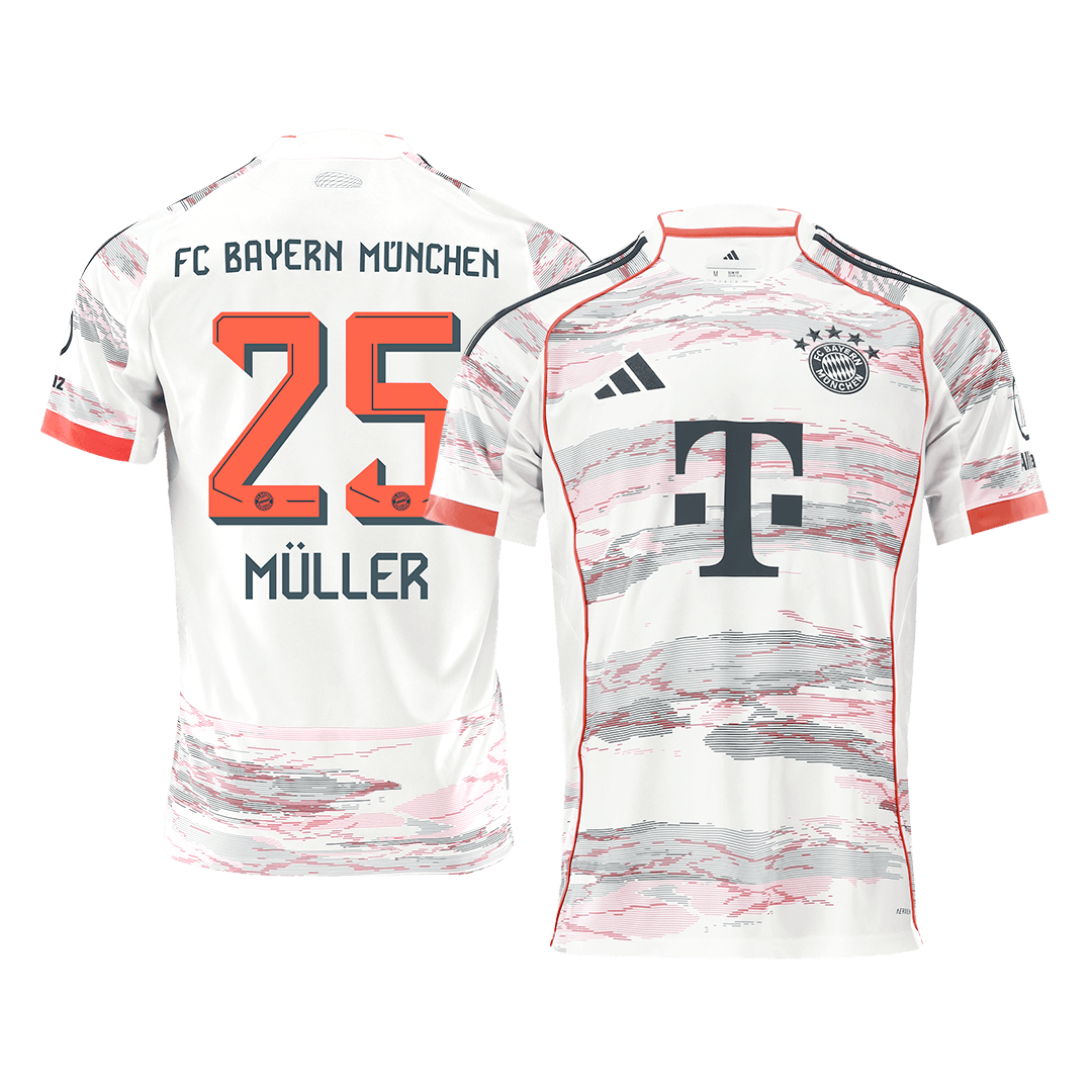 MÜLLER #25 Bayern Munich Away Soccer Jersey 2025/26 - gogoalshop