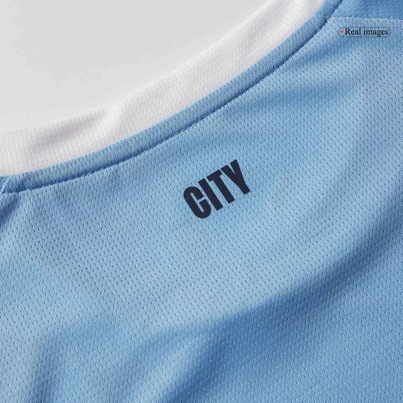 Manchester City Home Soccer Jersey 2025/26 with Blue available at gogoalshop