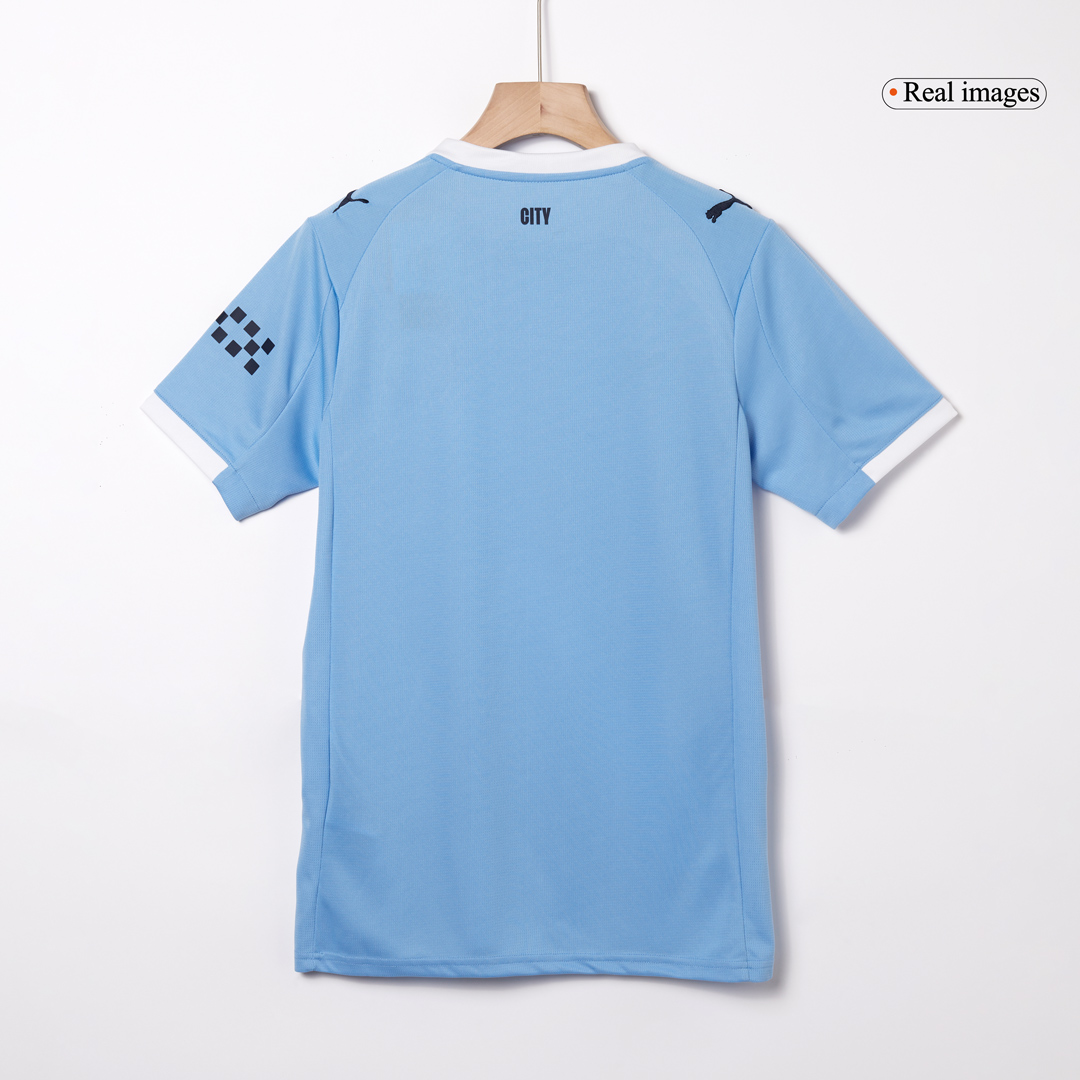 Manchester City Home Soccer Jersey 2025/26 with Blue available at gogoalshop
