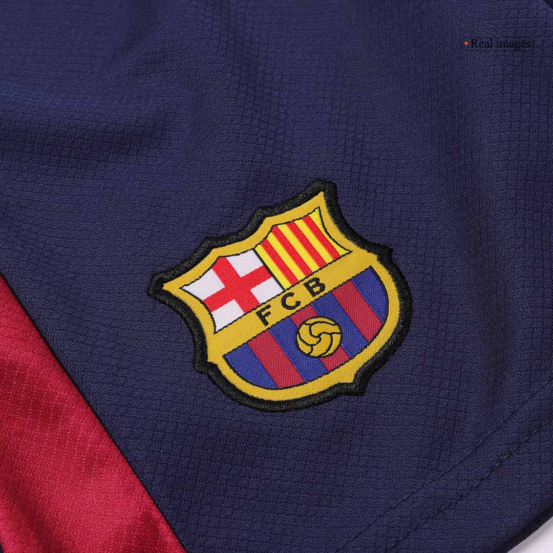 Barcelona Home Kids Soccer Jerseys Kit Spotify Logo Without Text - gogoalshop