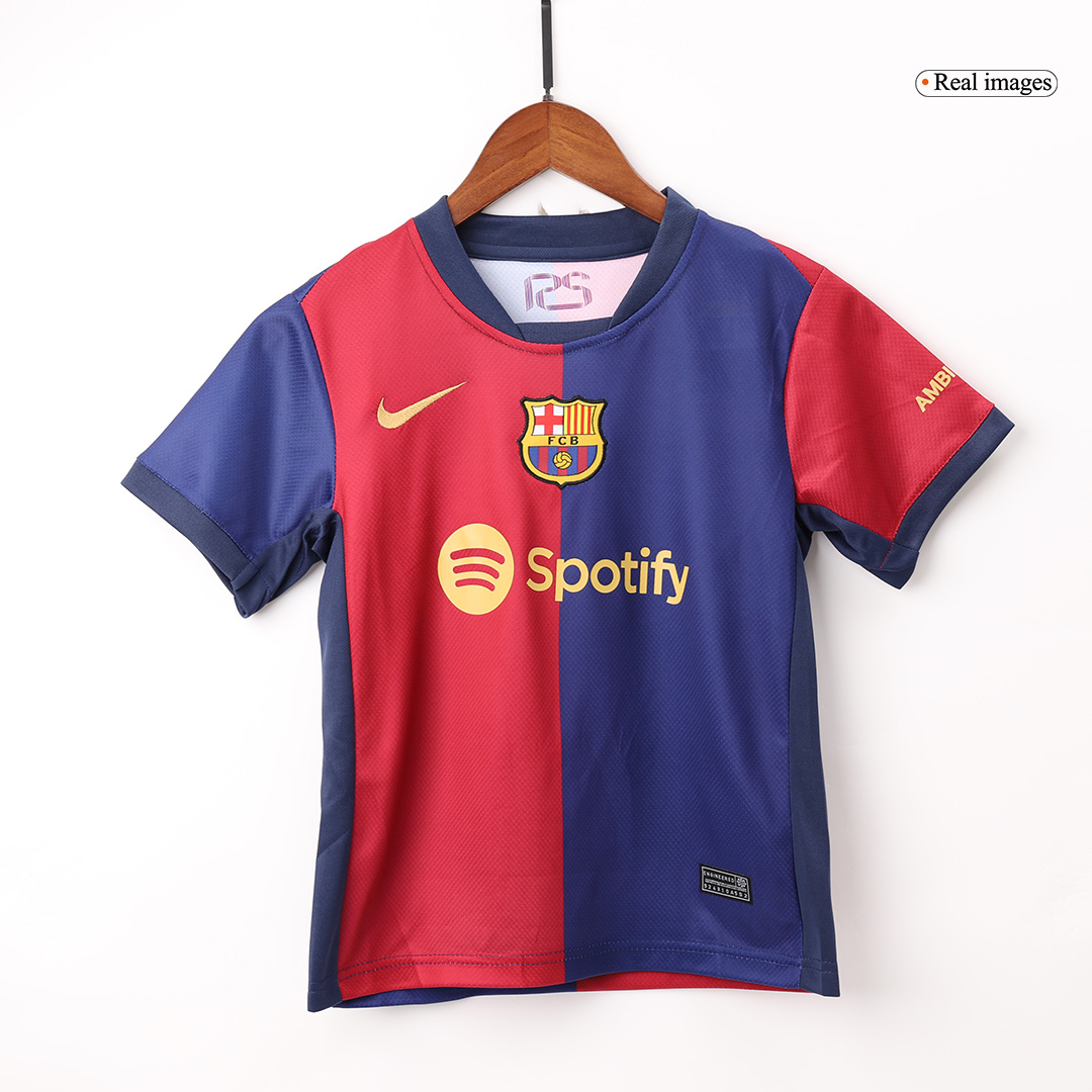 Barcelona Home Kids Soccer Jerseys Full Kit - gogoalshop