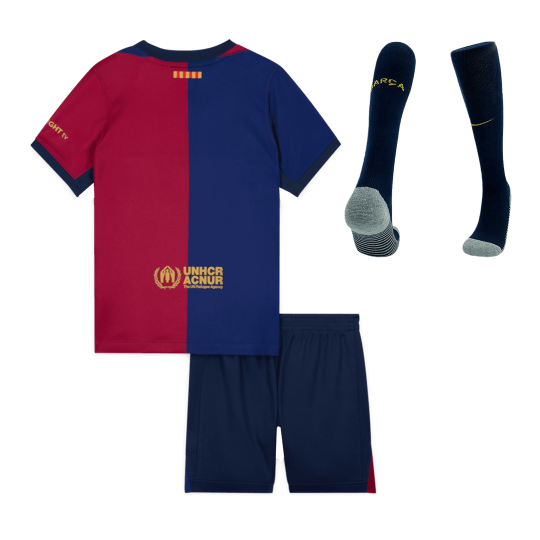 Barcelona Home Kids Soccer Jerseys Full Kit - gogoalshop