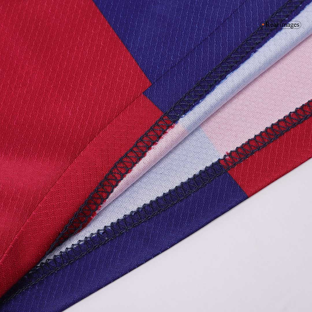 Barcelona Home Kids Soccer Jerseys Kit Spotify Logo Without Text - gogoalshop