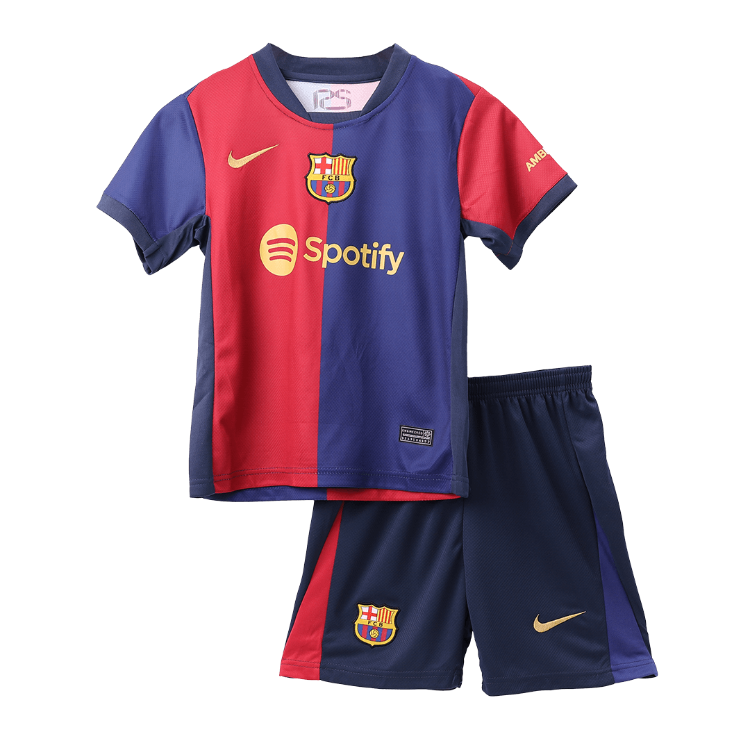 Barcelona Home Kids Soccer Jerseys Full Kit - gogoalshop
