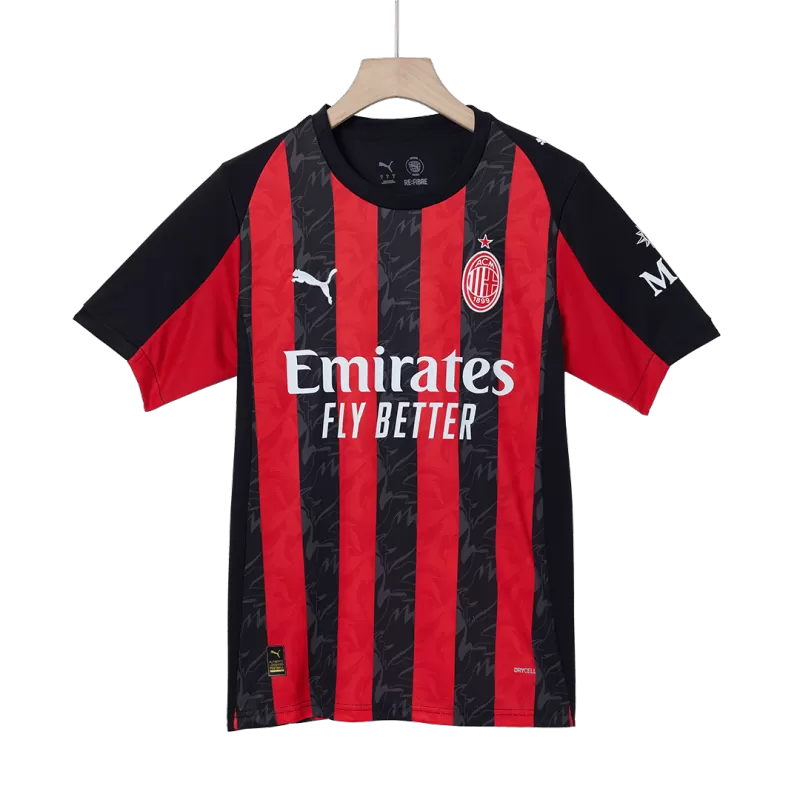 AC Milan Home Soccer Jersey 2025/26 with Red&Black available at gogoalshop
