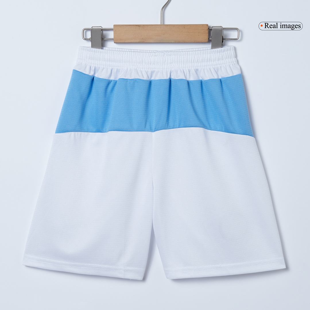 Manchester City Home Kids Soccer Jerseys Kit 2025/26 with Blue available at gogoalshop