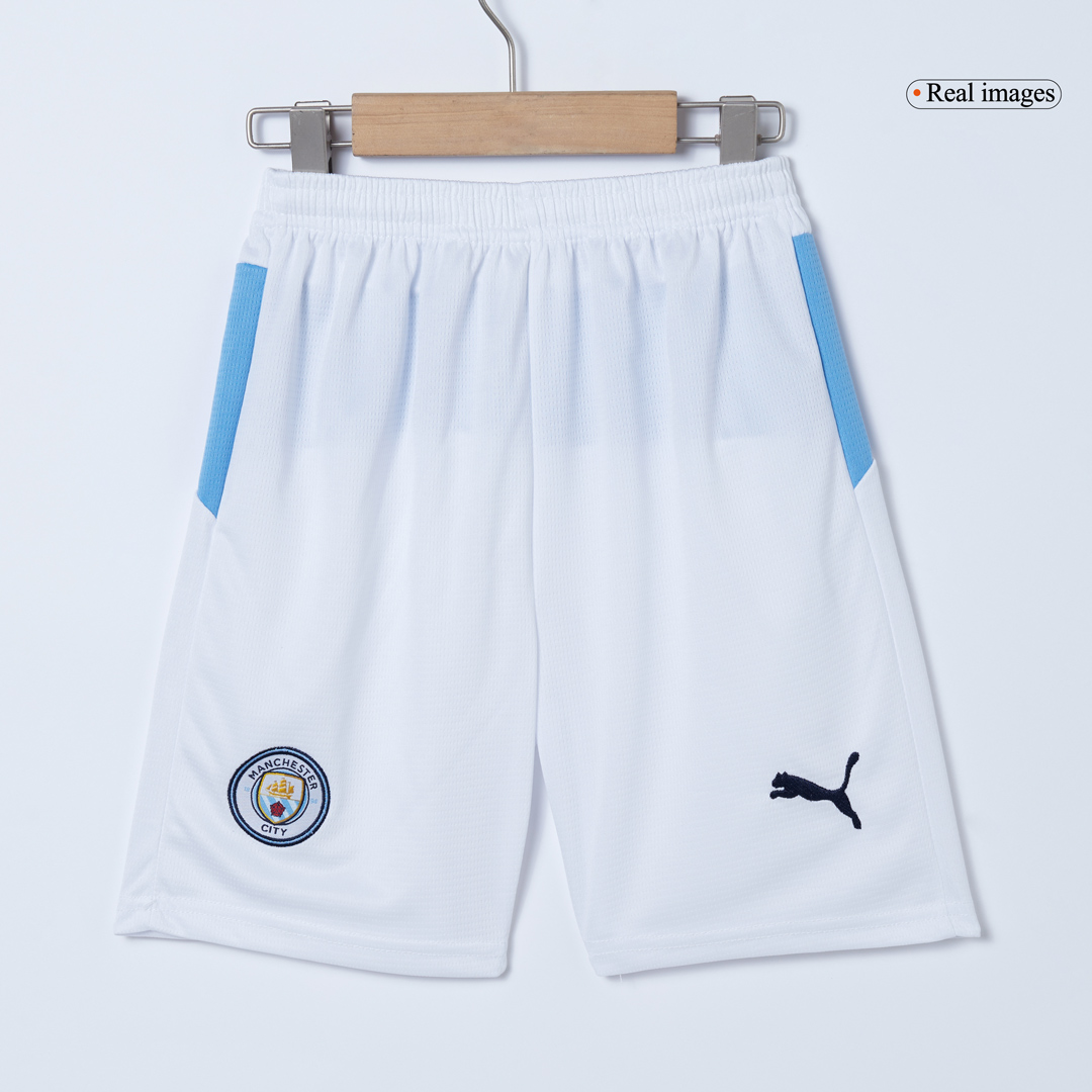 Manchester City Home Kids Soccer Jerseys Kit 2025/26 - gogoalshop