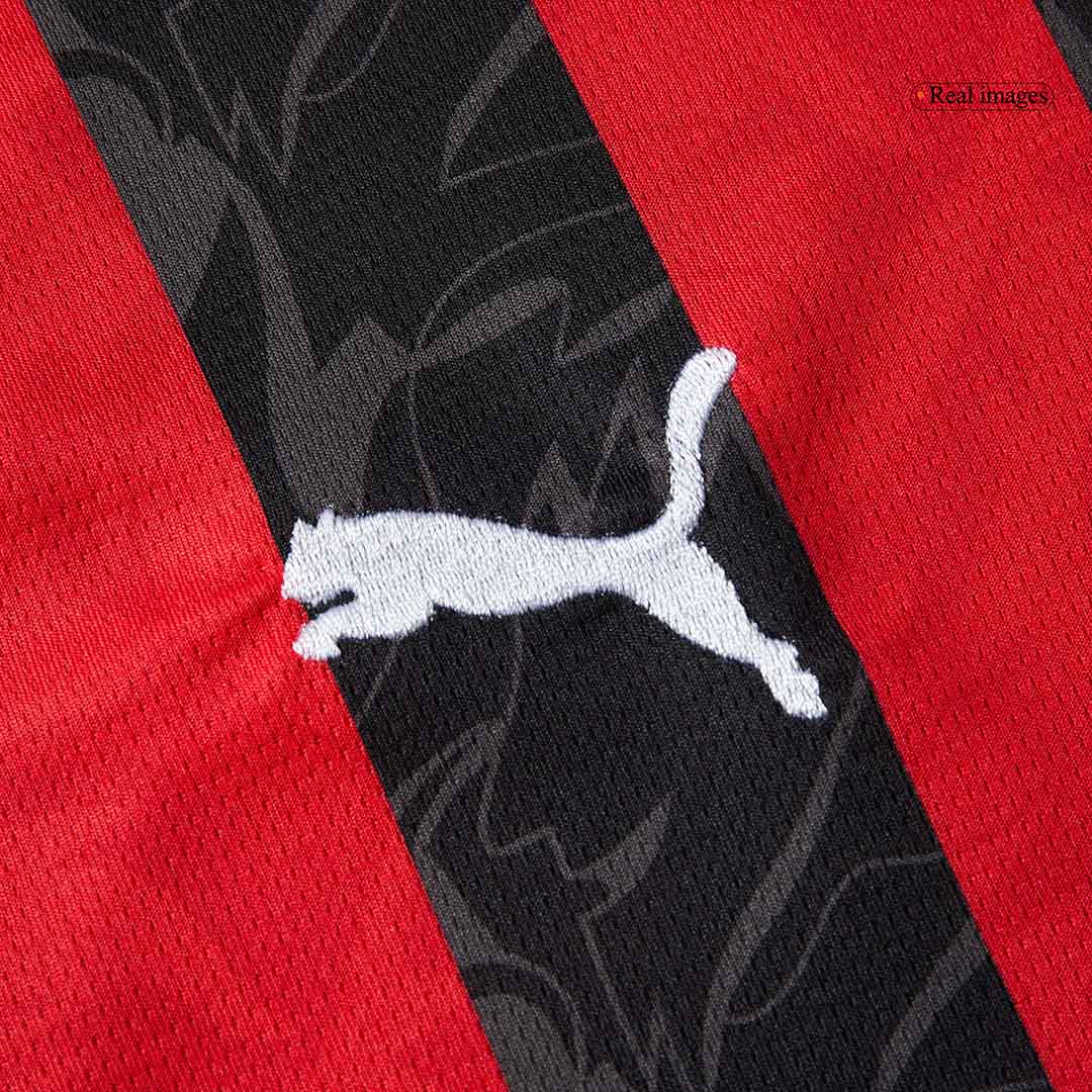 AC Milan Home Soccer Jersey 2025/26 with Red&Black available at gogoalshop