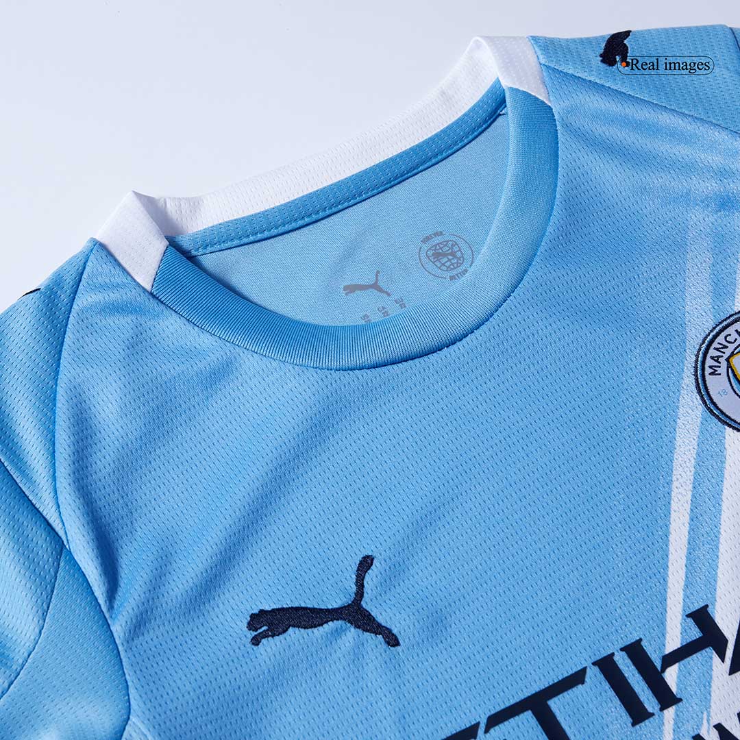 Manchester City Home Kids Soccer Jerseys Kit 2025/26 - gogoalshop