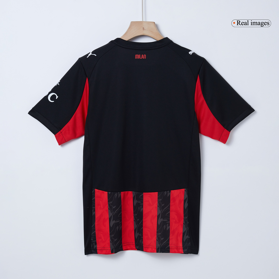 AC Milan Home Soccer Jersey 2025/26 with Red&Black available at gogoalshop