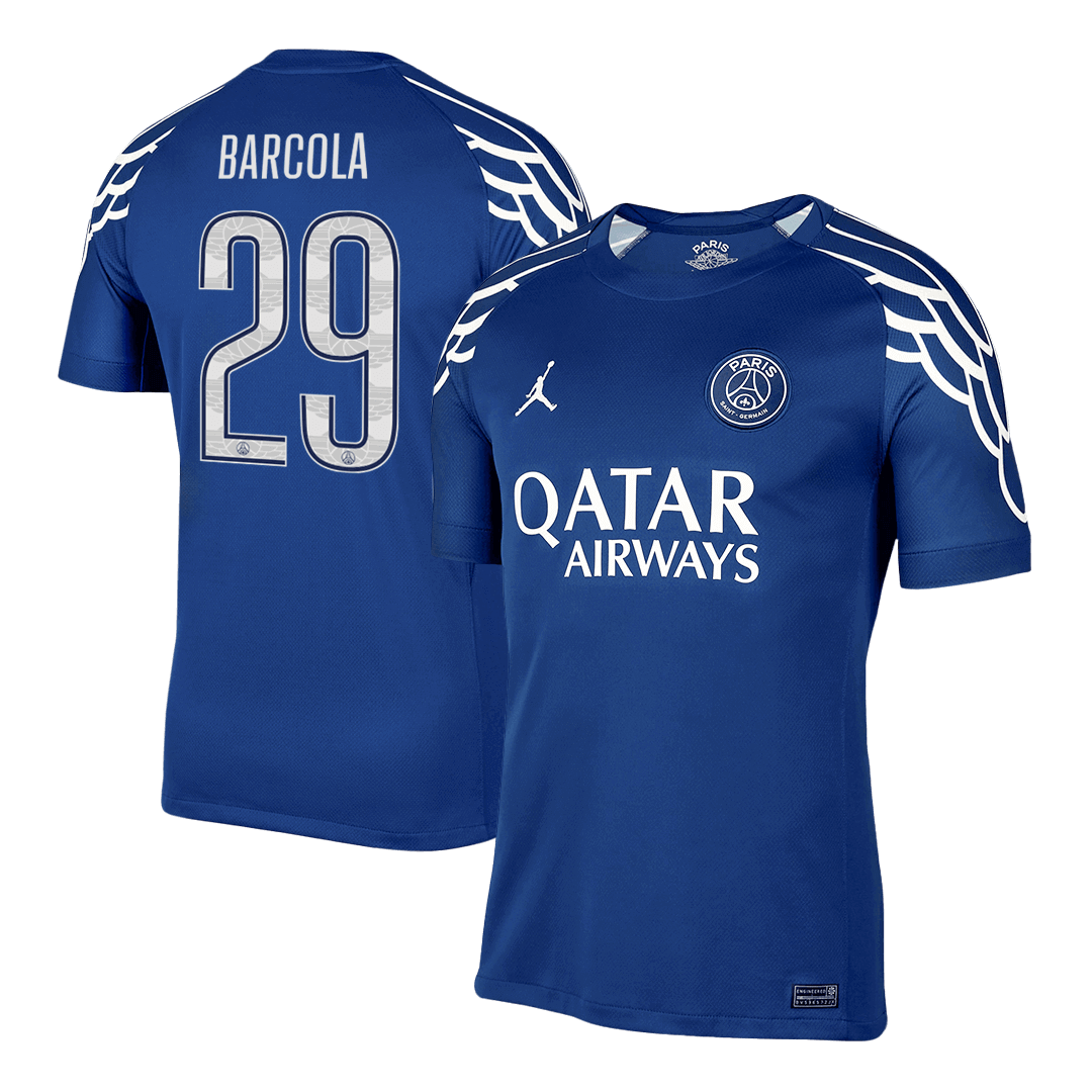 BARCOLA #29 PSG Fourth Away Soccer Jersey -UCL - gogoalshop