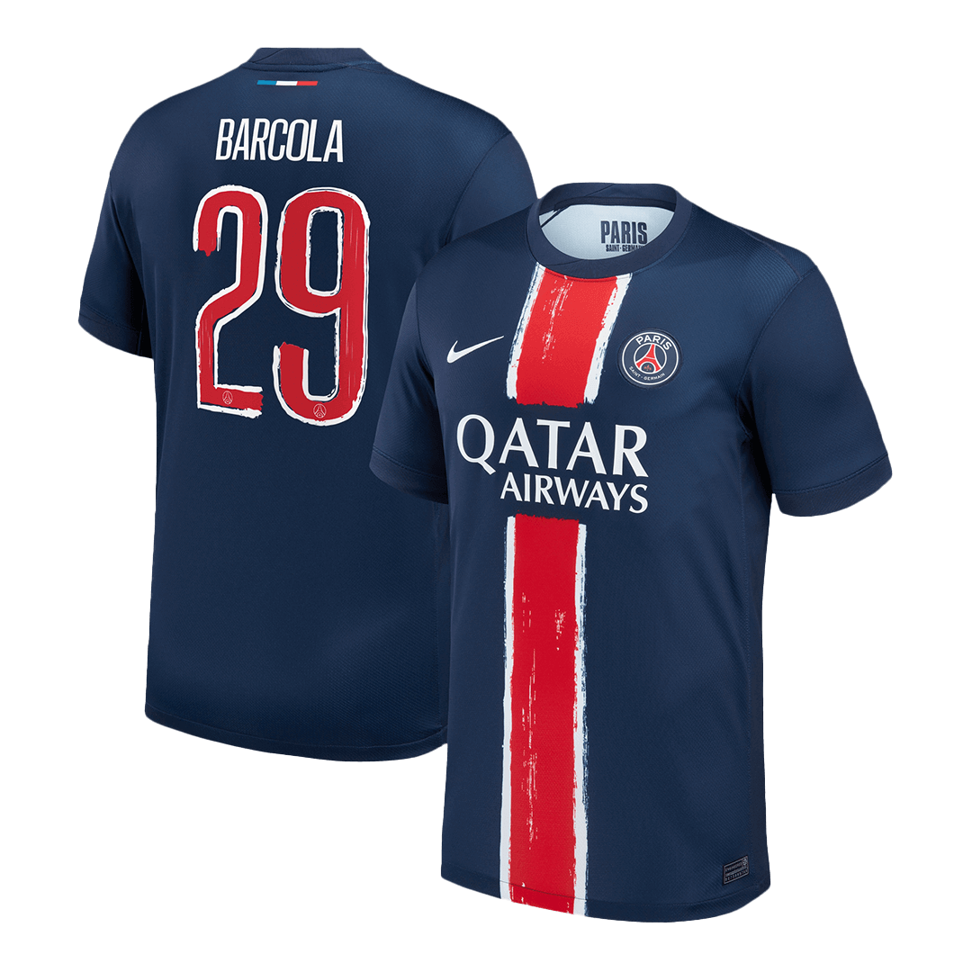 BARCOLA #29 PSG Home Soccer Jersey -UCL - gogoalshop