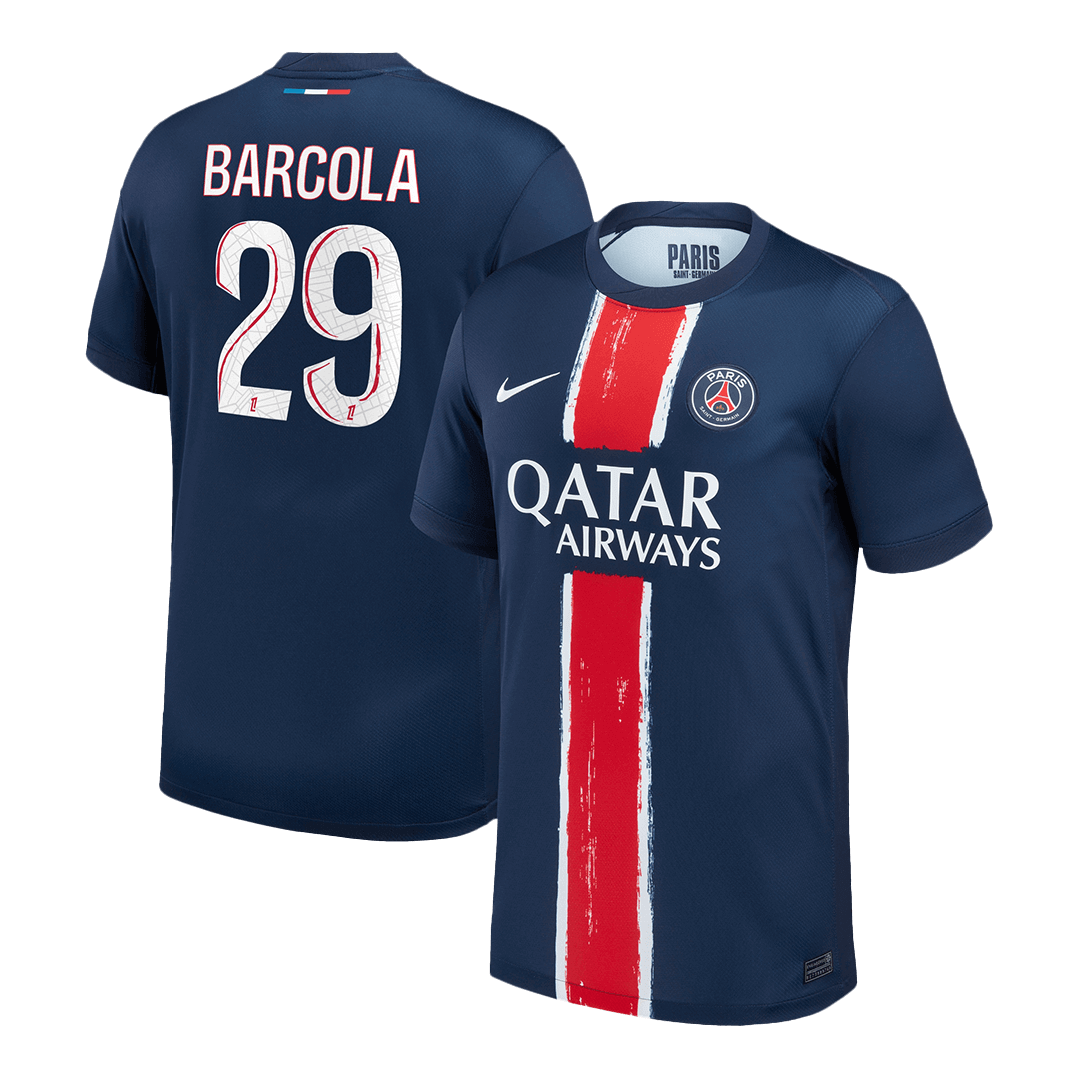 BARCOLA #29 PSG Home Soccer Jersey - gogoalshop