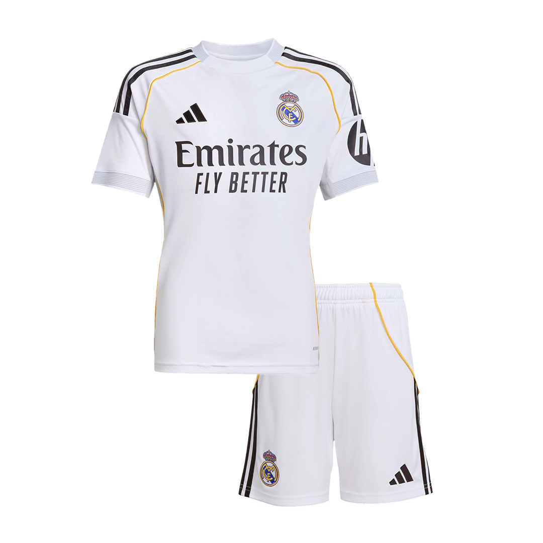 Real Madrid Home Kids Soccer Jerseys Kit 2025/26 - gogoalshop
