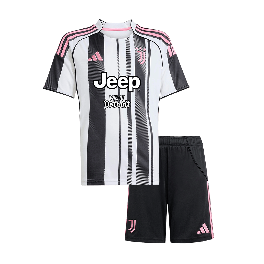 Juventus Home Kids Soccer Jerseys Kit 2025/26 - gogoalshop