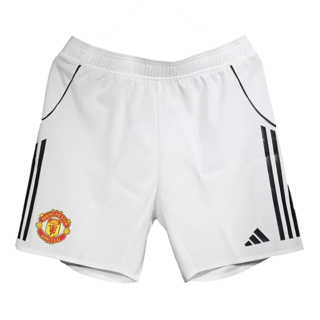 Manchester United Home Player Version Soccer Shorts 2025/26 - gogoalshop