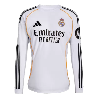Real Madrid Home Long Sleeve Soccer Jersey 2025/26 - gogoalshop