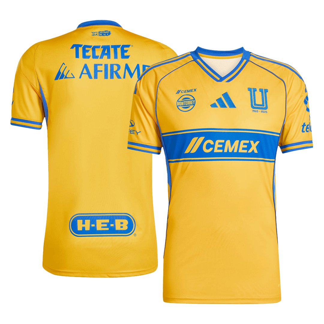 Tigres UANL Home Soccer Jersey 2025/26 - gogoalshop
