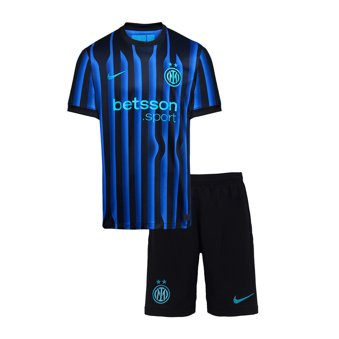 Inter Milan Home Kids Soccer Jerseys Kit 2025/26 - gogoalshop