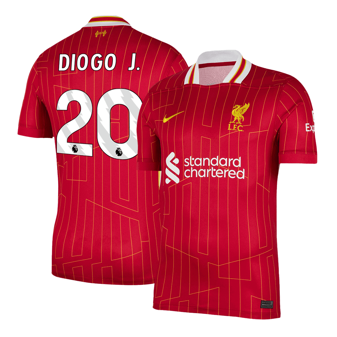 DIOGO J. #20 Liverpool Home Soccer Jersey - gogoalshop