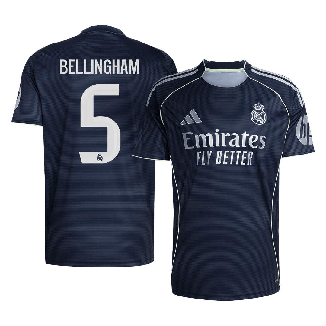 BELLINGHAM #5 Real Madrid Away Soccer Jersey 2025/26 | Gogoalshop
