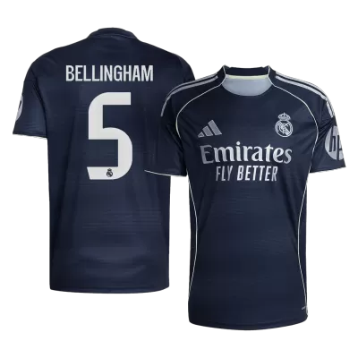 BELLINGHAM #5 Real Madrid Away Soccer Jersey 2025/26 - gogoalshop