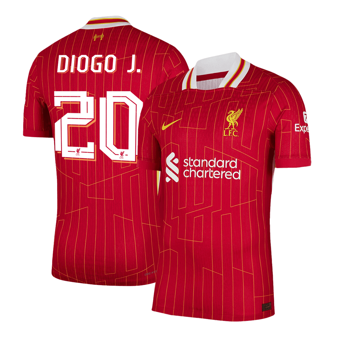 DIOGO J. #20 Liverpool Home Player Version Jersey - UCL - gogoalshop