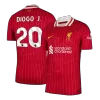 DIOGO J. #20 Liverpool Home Authentic Soccer Jersey 2024/25 - gogoalshop