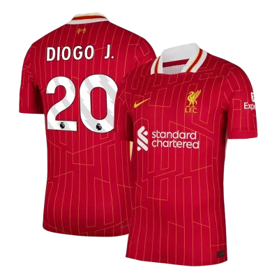DIOGO J. #20 Liverpool Home Authentic Soccer Jersey 2024/25 - gogoalshop