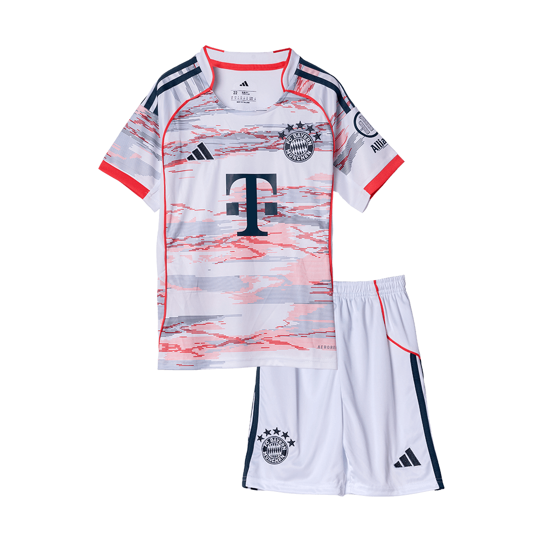 Bayern Munich Away Kids Soccer Jerseys Kit 2025/26 - gogoalshop