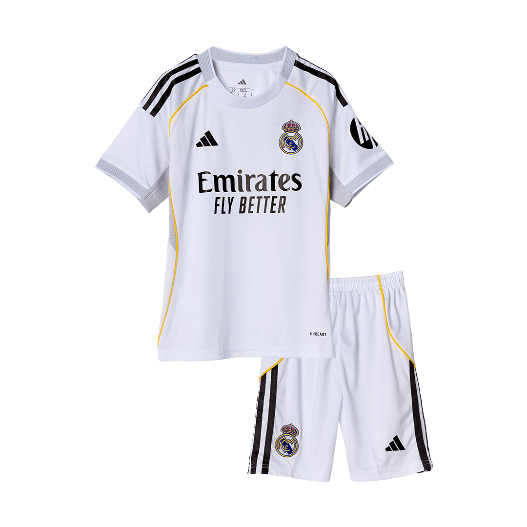 Real Madrid Home Kids Soccer Jerseys Kit 2025/26 - gogoalshop