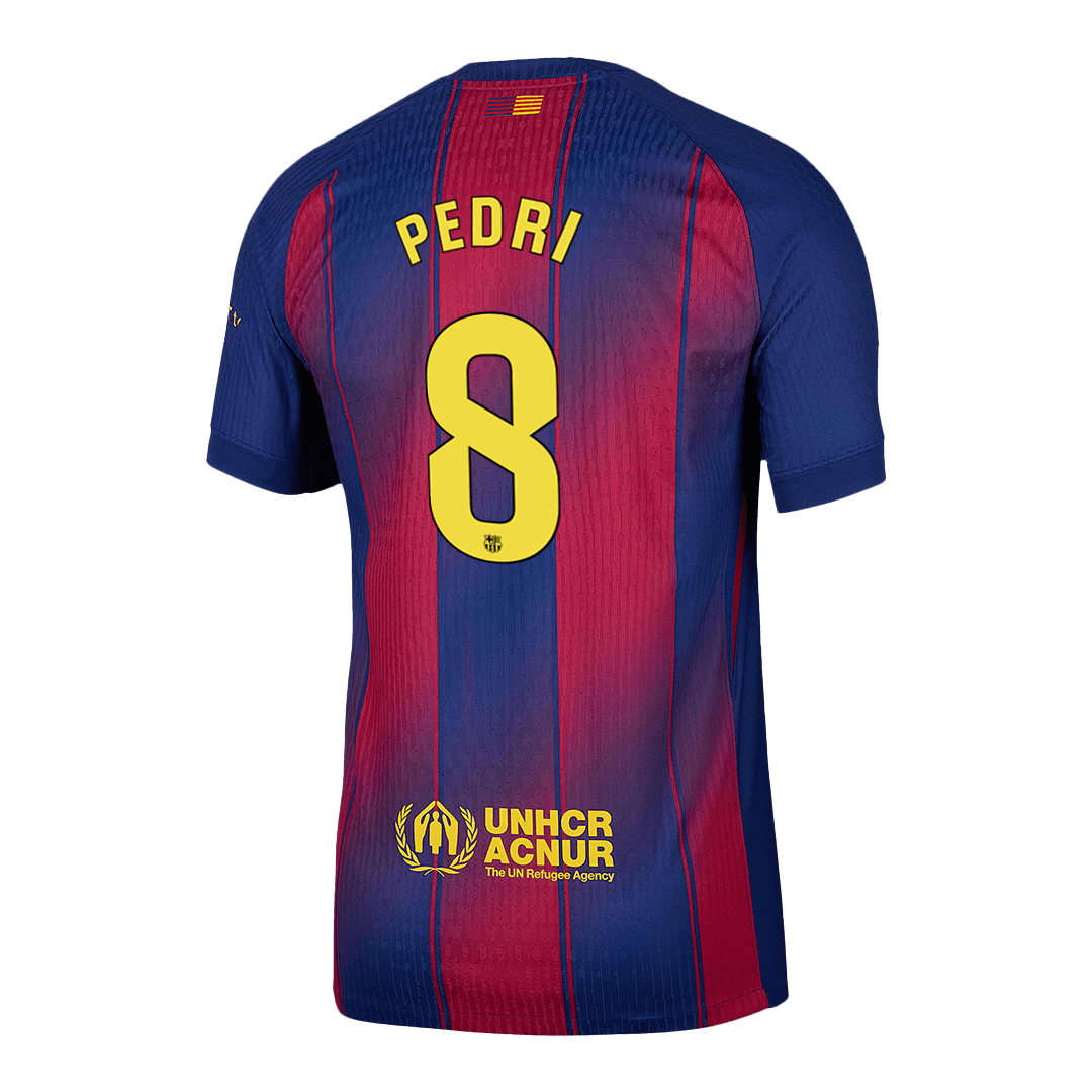 PEDRI #8 Barcelona Home Authentic Soccer Jersey 2025/26 - gogoalshop