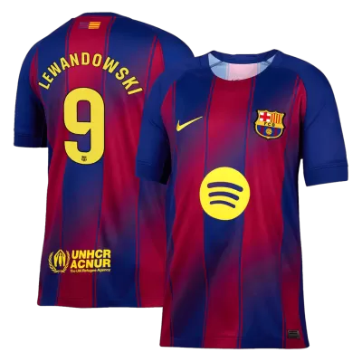 LEWANDOWSKI #9 Barcelona Home Soccer Jersey 2025/26 - gogoalshop