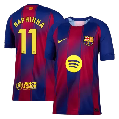 RAPHINHA #11 Barcelona Home Soccer Jersey 2025/26 - gogoalshop