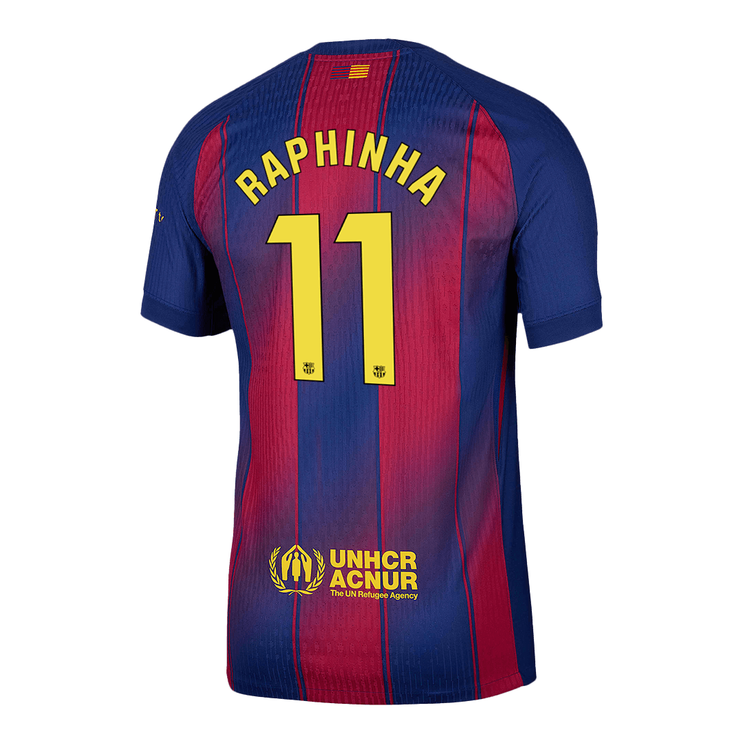 RAPHINHA #11 Barcelona Home Authentic Soccer Jersey 2025/26 - gogoalshop