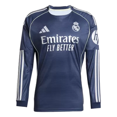 Real Madrid Away Long Sleeve Soccer Jersey 2025/26 - gogoalshop