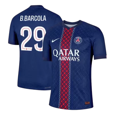 B.BARCOLA #29 PSG Home Authentic Soccer Jersey 2025/26 - gogoalshop