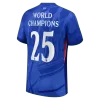 WORLD CHAMPIONS #25 Chelsea Home Authentic Soccer Jersey 2025/26 with chest badge - gogoalshop