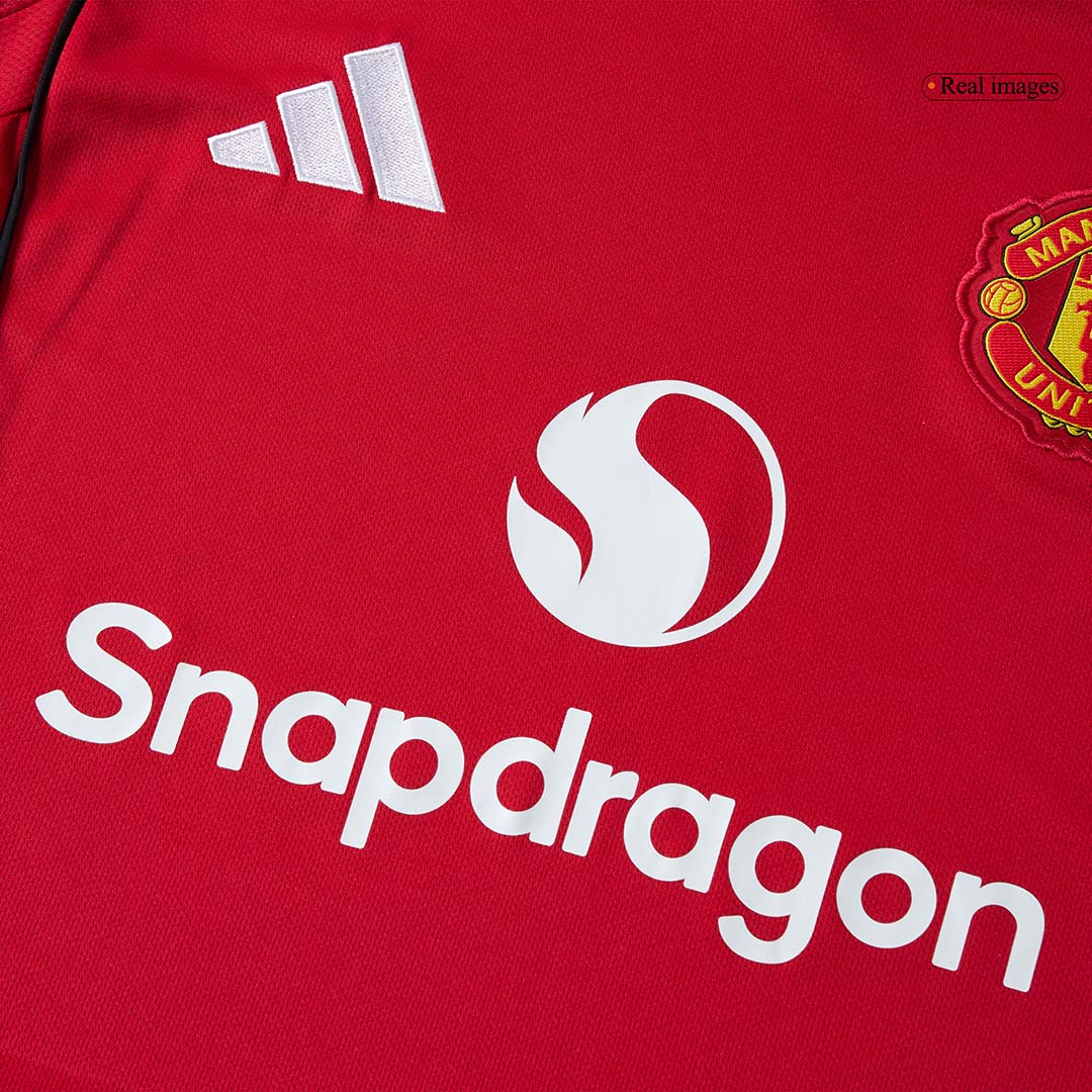 Manchester United Home Long Sleeve Jersey 2025/26 - gogoalshop