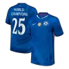 WORLD CHAMPIONS #25 Chelsea Home Soccer Jersey 2025/26 with chest badge - gogoalshop